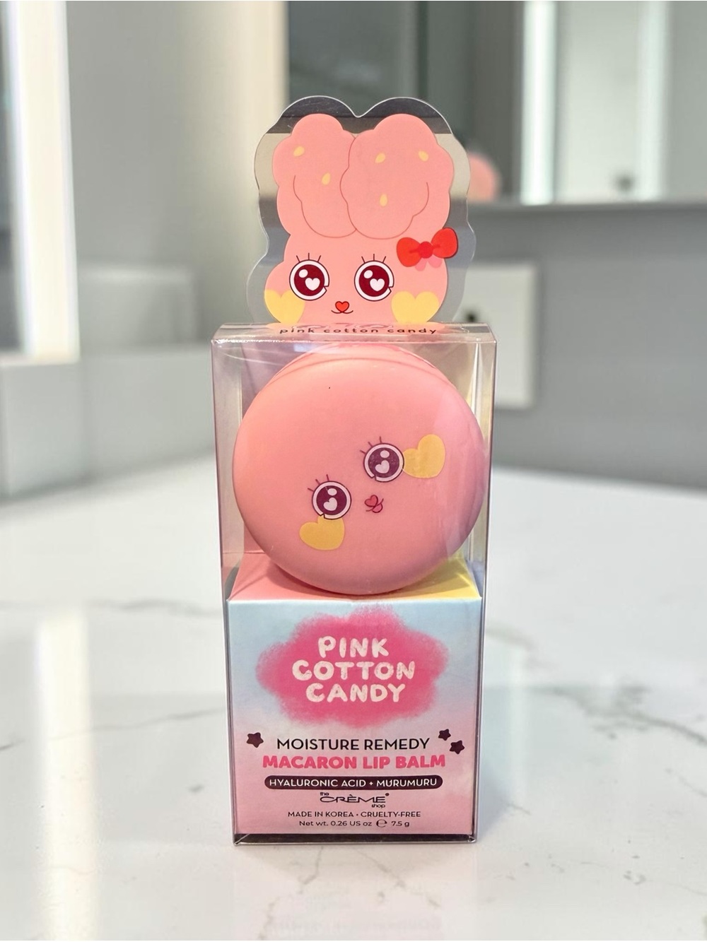 The Creme Shop Pink Cotton Candy Macaron Lip Balm